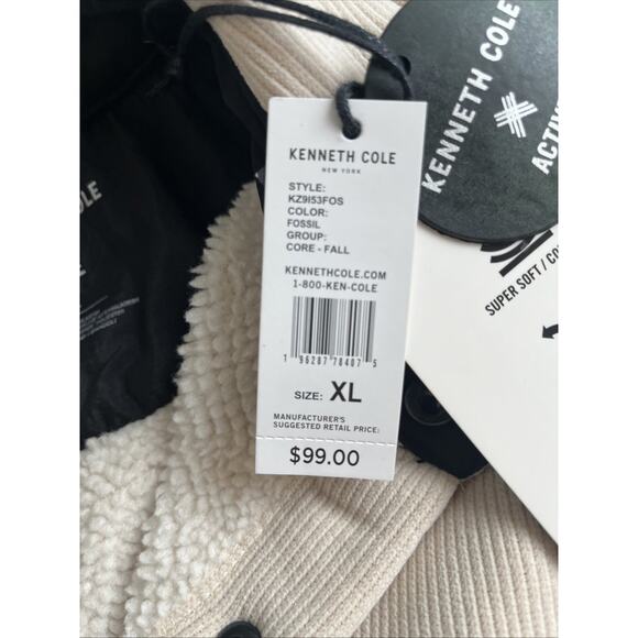 NEW Kenneth Cole Active Core Collection Sherpa‎ Lined Snap Up XL - Picture 4 of 14